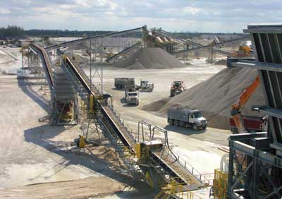 A Limestone Quarry has many abrasion resistant needs.